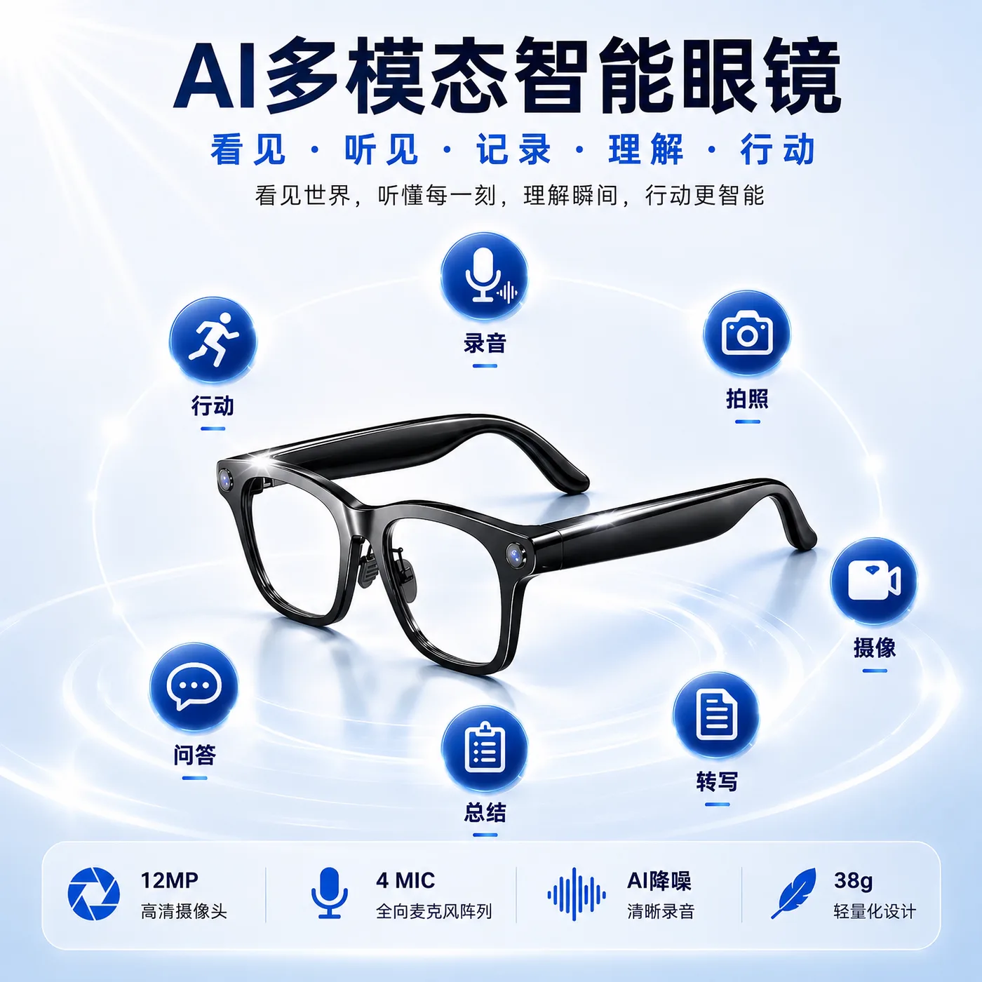 AI 多模态智能眼镜