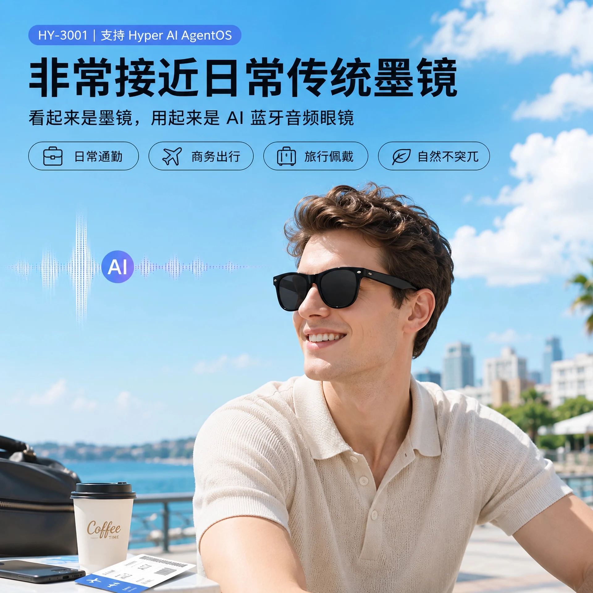 HY-3001 daily sunglasses look