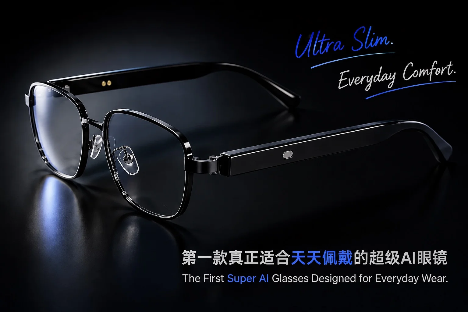 芯熠达 Slim 超级 AI 眼镜